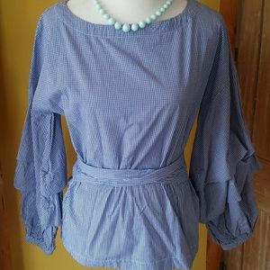 Max Jeans Gingham cotton blouse